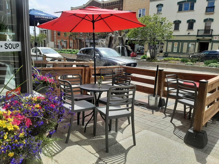 Mochaberry Cafe Boulevard Patio.