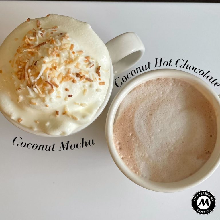 Coconut Mocha and Coconut Hot Chocolate