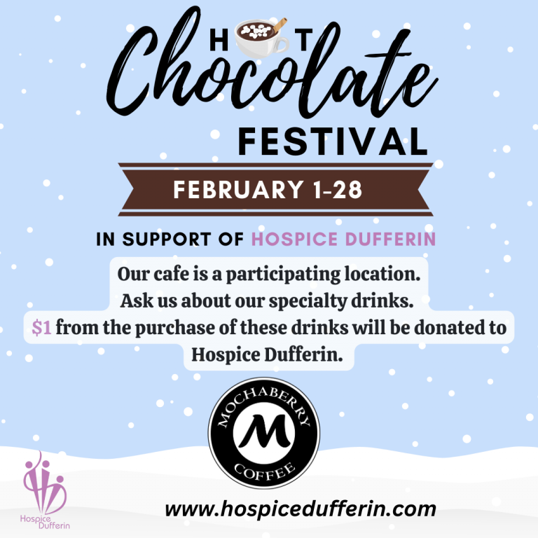 Hot Chocolate Festival Fundraiser 3 Mochaberry Coffee Dufferin Hospice Hot Chocolate Festival Fundraiser